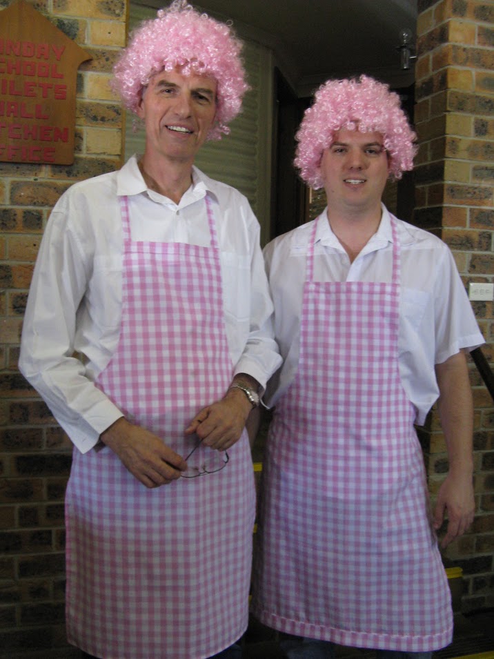 Men in pink for breast cancer fund raiser
